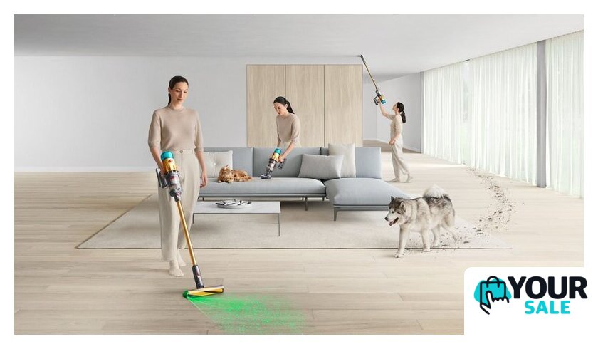 Пылесос Dyson V12 Detect Slim Absolute hepa (золотой) - Изображение №9 — Интернет-магазин Your Sale
