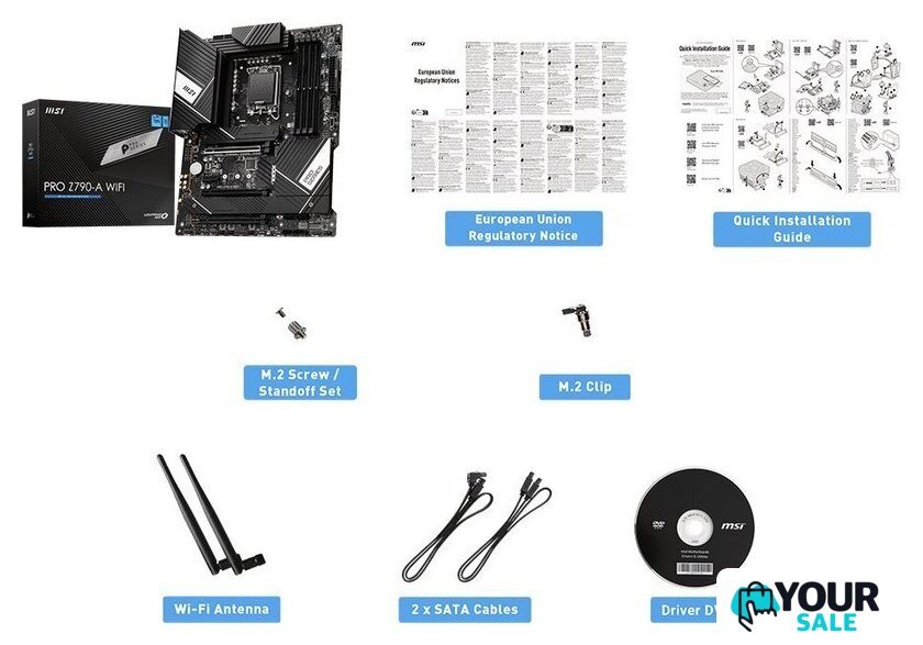 Материнская плата MSI PRO Z790-A WiFi - Изображение №2 — Интернет-магазин Your Sale