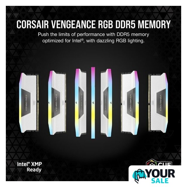 Оперативная память Corsair Vengeance RGB 2x32ГБ DDR5 5600 МГц CMH64GX5M2B5600C40W - Изображение №5 — Интернет-магазин Your Sale