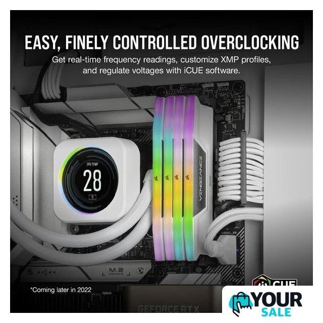 Оперативная память Corsair Vengeance RGB 2x32ГБ DDR5 5600 МГц CMH64GX5M2B5600C40W - Изображение №2 — Интернет-магазин Your Sale