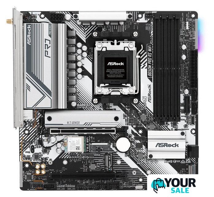 Материнская плата ASRock B650M Pro RS WiFi - Изображение №1 — Интернет-магазин Your Sale