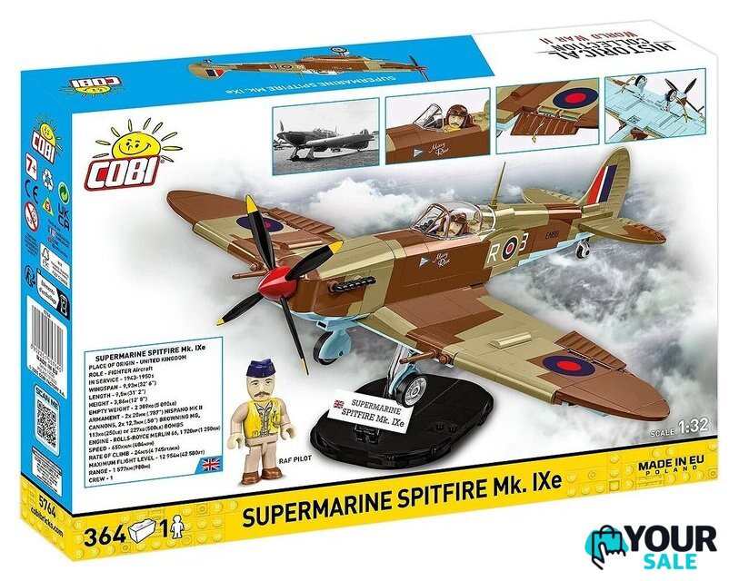 Конструктор Cobi Historical Collection WWII Supermarine Spitfire Mk.IXe - Изображение №15 — Интернет-магазин Your Sale