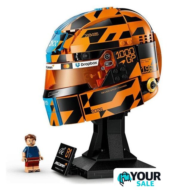 Конструктор LEGO Editions 43017 Шлем McLaren Mastercard F1 Team Oscar Piastri Helmet - Изображение №4 — Интернет-магазин Your Sale