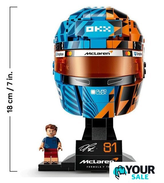 Конструктор LEGO Editions 43017 Шлем McLaren Mastercard F1 Team Oscar Piastri Helmet - Изображение №6 — Интернет-магазин Your Sale