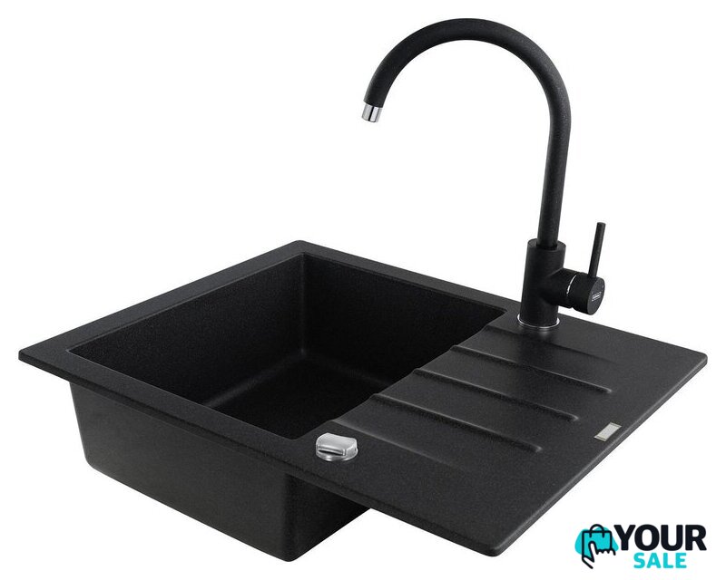 Кухонная мойка Kernau KGS A 4560 1B1D Graphite - Изображение №4 — Интернет-магазин Your Sale
