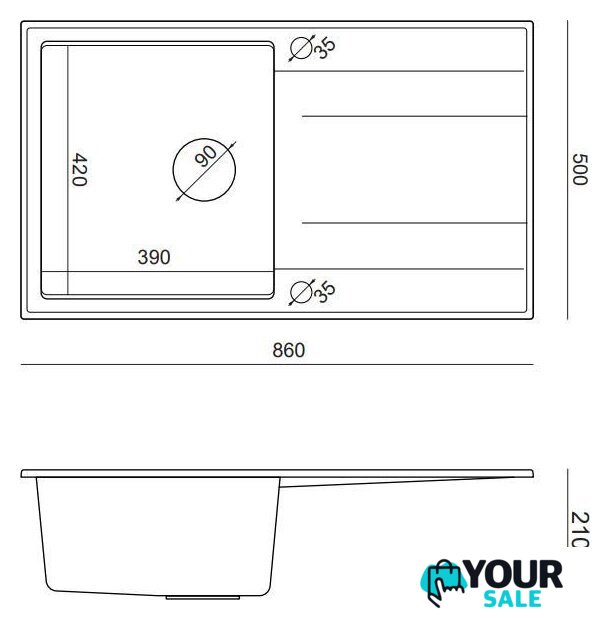 Кухонная мойка Quadron HCQE8650U1_PVDC1_P2O - Изображение №7 — Интернет-магазин Your Sale