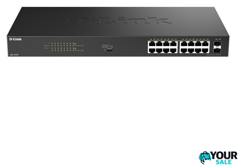 Неуправляемый коммутатор D-Link DGS-1018P/B1A - Изображение №2 — Интернет-магазин Your Sale