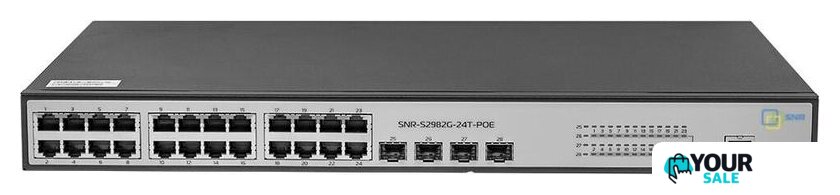 Управляемый коммутатор 2-го уровня SNR SNR-S2982G-24T-POE - Изображение №1 — Интернет-магазин Your Sale
