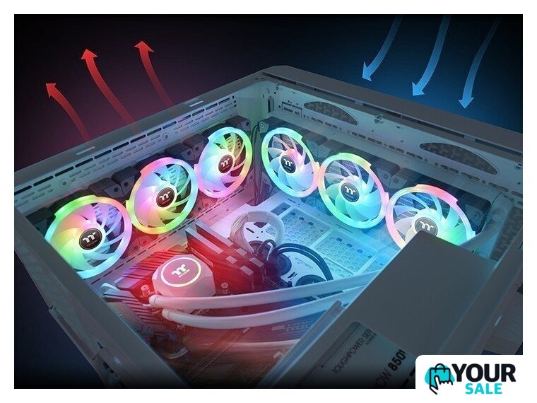 Комплект вентиляторов для корпуса с контроллером Thermaltake SWAFAN EX12 RGB CL-F143-PL12SW-A - Изображение №7 — Интернет-магазин Your Sale