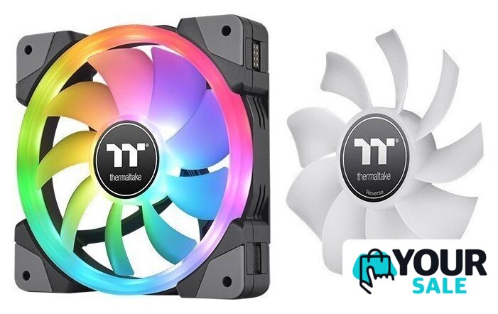 Комплект вентиляторов для корпуса с контроллером Thermaltake SWAFAN EX12 RGB CL-F143-PL12SW-A - Изображение №4 — Интернет-магазин Your Sale