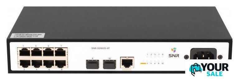 Управляемый коммутатор 2-го уровня SNR SNR-S2982G-8T - Изображение №1 — Интернет-магазин Your Sale
