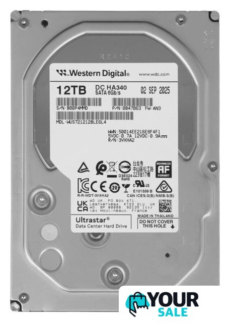 Жесткий диск WD Ultrastar DC HC340 12TB WUS721212BLE6L4 - Изображение №1 — Интернет-магазин Your Sale