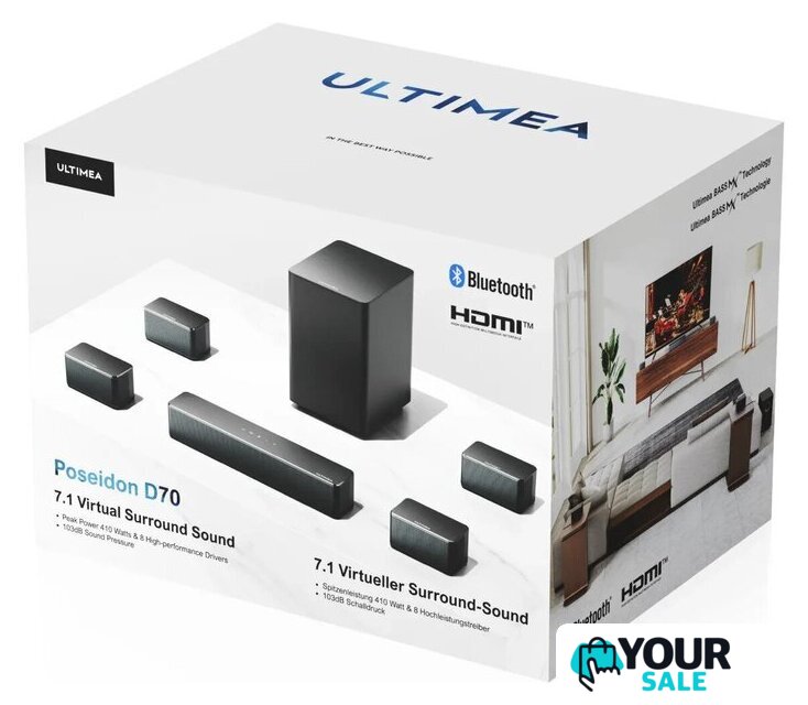 Саундбар Ultimea Poseidon D70 - Изображение №5 — Интернет-магазин Your Sale