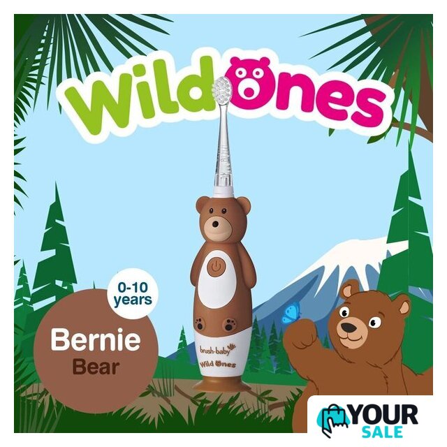 Электрическая зубная щетка Brush-Baby WildOnes Bear - Изображение №4 — Интернет-магазин Your Sale