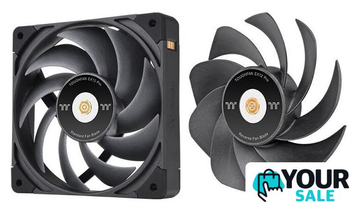 Комплект вентиляторов для корпуса Thermaltake Toughfan EX12 Pro 3-Fan Pack CL-F171-PL12BL-A - Изображение №5 — Интернет-магазин Your Sale