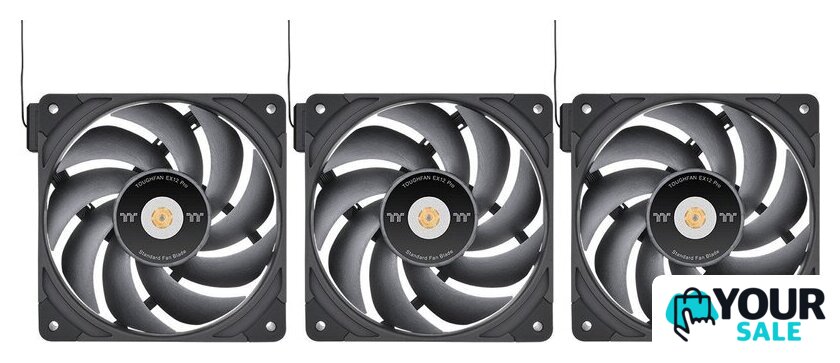 Комплект вентиляторов для корпуса Thermaltake Toughfan EX12 Pro 3-Fan Pack CL-F171-PL12BL-A - Изображение №1 — Интернет-магазин Your Sale