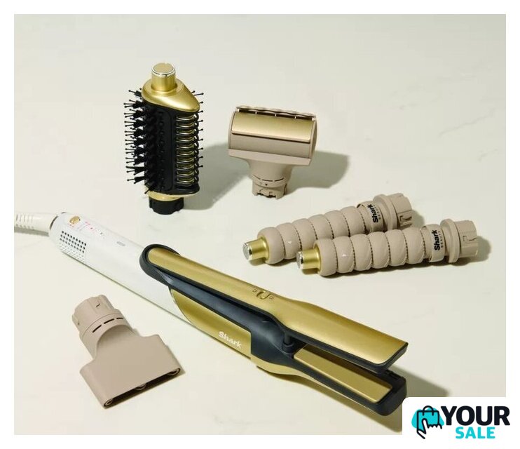 Фен-стайлер Shark Glam Sleek Straight Waves & Curls Multi-styler HD6051SEU - Изображение №5 — Интернет-магазин Your Sale