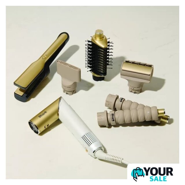 Фен-стайлер Shark Glam Sleek Straight Waves & Curls Multi-styler HD6051SEU - Изображение №6 — Интернет-магазин Your Sale