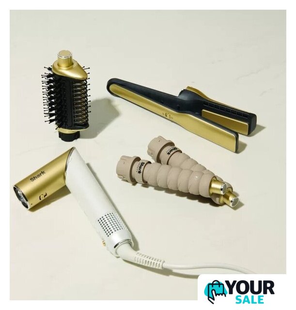 Фен-стайлер Shark Glam Sleek Straight Waves & Curls Multi-styler HD6051SEU - Изображение №4 — Интернет-магазин Your Sale