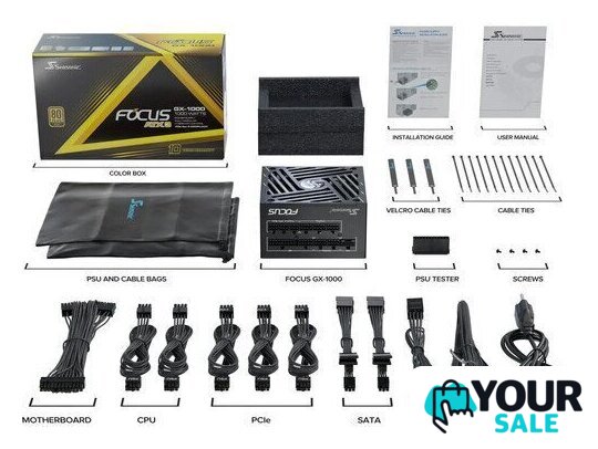 Блок питания Seasonic Focus GX-1000 ATX 3.1 2024 SRP-FGX102-A5A32S - Изображение №9 — Интернет-магазин Your Sale