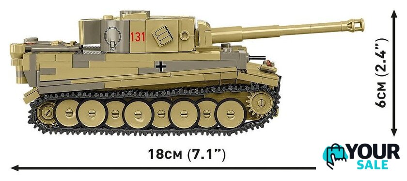Конструктор Cobi Historical Collection WWII Panzer VI Tiger I no 131 - Изображение №7 — Интернет-магазин Your Sale