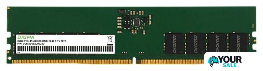 Оперативная память Digma 32ГБ DDR5 5200 МГц DGMAD55200032D - Изображение №1 — Интернет-магазин Your Sale
