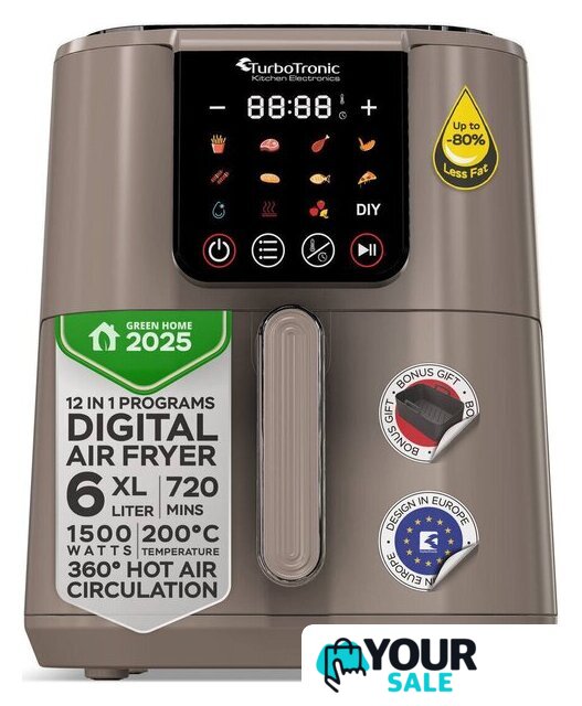 Аэрогриль (аэрофритюрница) TurboTronic TT-AF250 - Изображение №1 — Интернет-магазин Your Sale