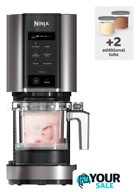 Контейнер  Ninja Ice Cream Maker Dessert Tubs XSK2PNT300 (2 шт) - Изображение №2 — Интернет-магазин Your Sale