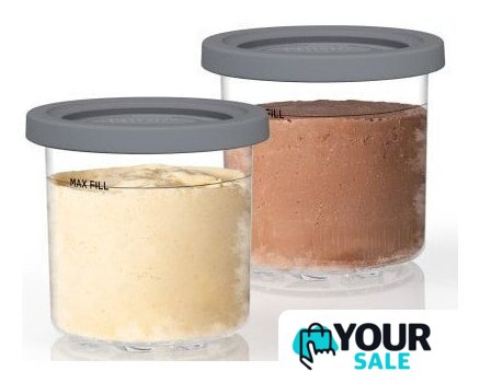 Контейнер  Ninja Ice Cream Maker Dessert Tubs XSK2PNT300 (2 шт) - Изображение №1 — Интернет-магазин Your Sale