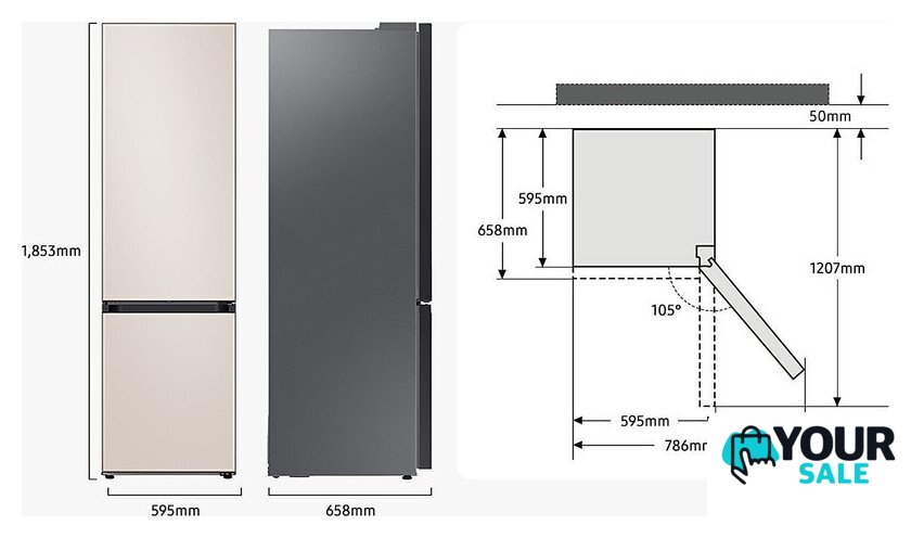 Холодильник Samsung Bespoke RB34C7B5CAP/EF - Изображение №6 — Интернет-магазин Your Sale
