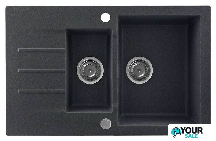 Кухонная мойка Kernau KGS A 6079 1.5B1D Black Metallic - Изображение №1 — Интернет-магазин Your Sale