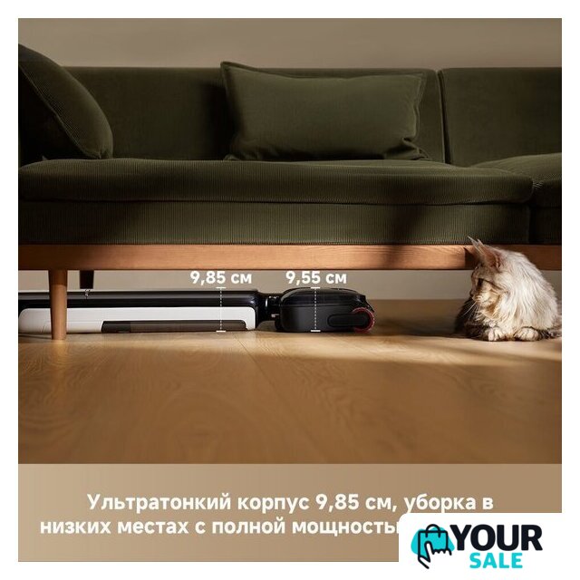 Вертикальный моющий пылесос Dreame G12 Wet and Dry Vacuum HHR32A (евровилка, черный) - Изображение №3 — Интернет-магазин Your Sale