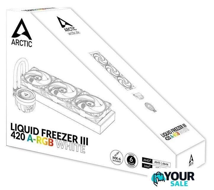 Система жидкостного охлаждения для процессора Arctic Liquid Freezer III 420 A-RGB White ACFRE00153A - Изображение №12 — Интернет-магазин Your Sale