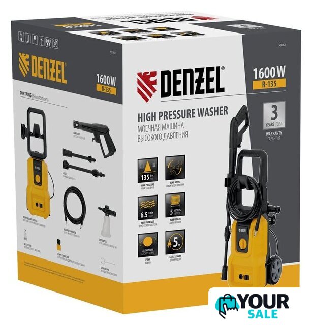 Мойка высокого давления Denzel R-135 58261 - Изображение №23 — Интернет-магазин Your Sale