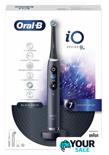 Электрическая зубная щетка Oral-B iO 9n (черный) - Изображение №5 — Интернет-магазин Your Sale