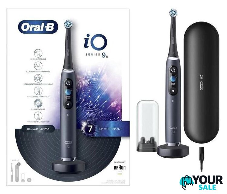 Электрическая зубная щетка Oral-B iO 9n (черный) - Изображение №4 — Интернет-магазин Your Sale