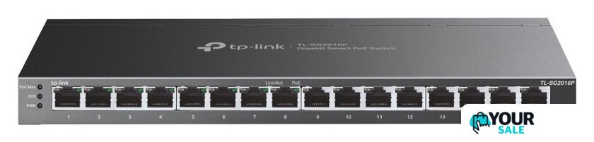 Настраиваемый коммутатор TP-Link TL-SG2016P - Изображение №1 — Интернет-магазин Your Sale