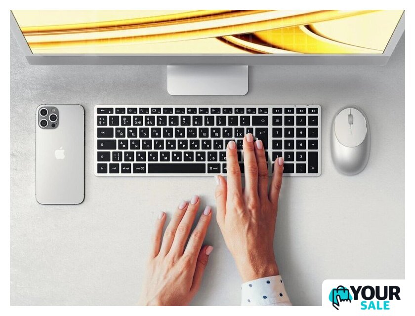 Клавиатура Satechi Slim X2 (серебристый) - Изображение №5 — Интернет-магазин Your Sale