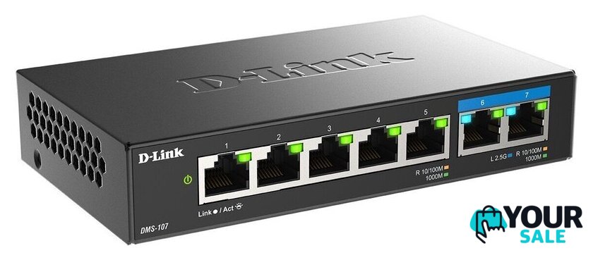 Неуправляемый коммутатор D-Link DMS-107/A1A - Изображение №1 — Интернет-магазин Your Sale