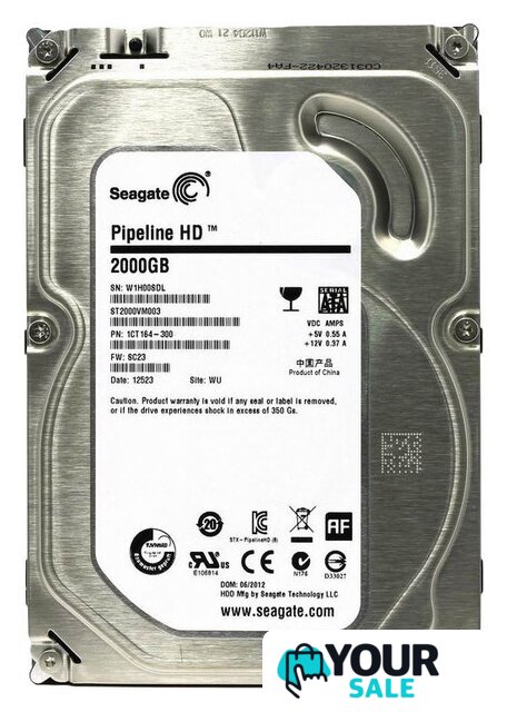 Жесткий диск Seagate Pipeline HD 2TB (ST2000VM003) - Изображение №1 — Интернет-магазин Your Sale