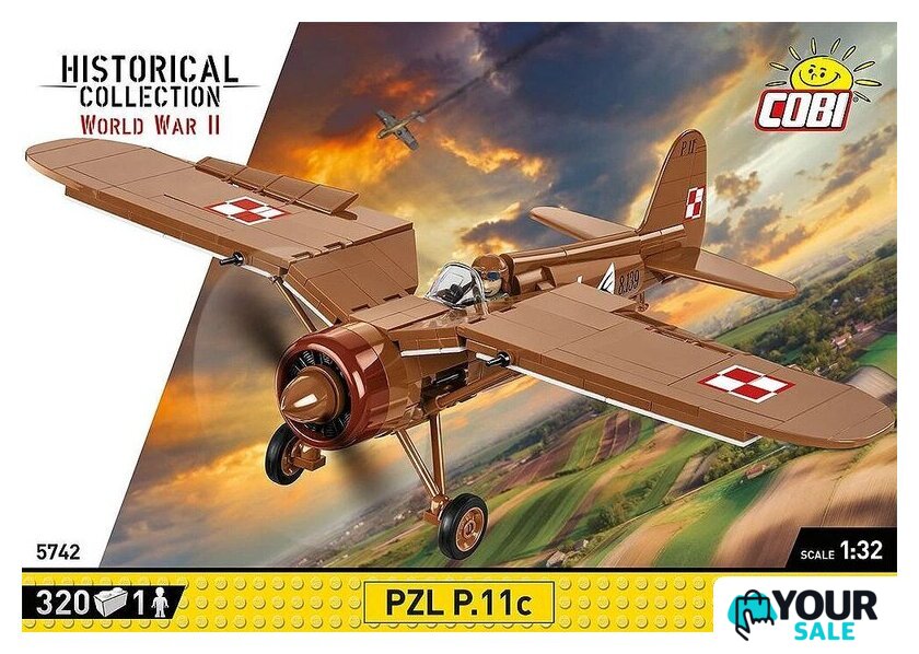 Конструктор Cobi Historical Collection WWII PZL P.11c - Изображение №1 — Интернет-магазин Your Sale