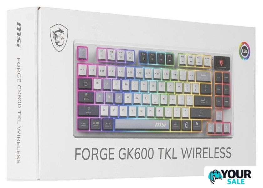 Клавиатура MSI Forge GK600 TKL Wireless Sky - Изображение №11 — Интернет-магазин Your Sale