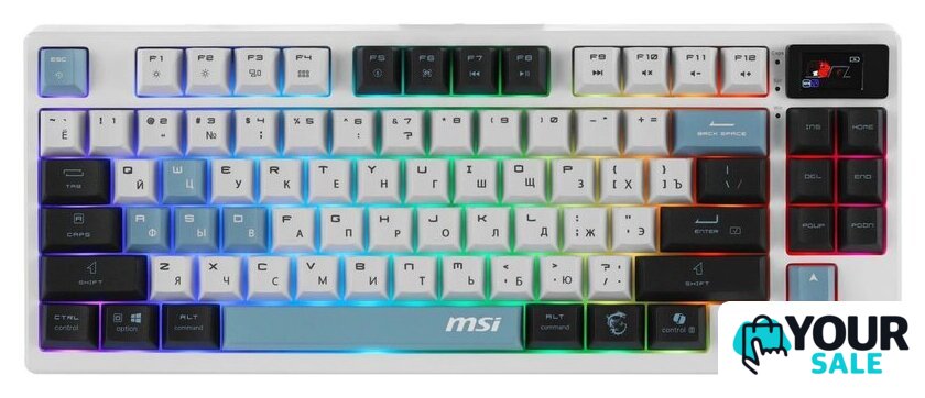 Клавиатура MSI Forge GK600 TKL Wireless Sky - Изображение №1 — Интернет-магазин Your Sale