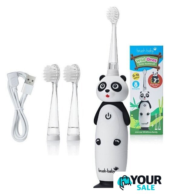 Электрическая зубная щетка Brush-Baby WildOnes Panda - Изображение №1 — Интернет-магазин Your Sale
