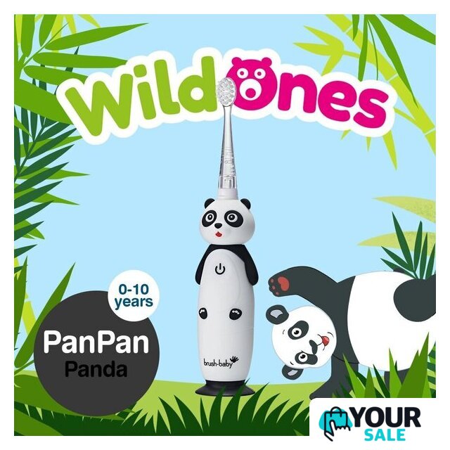 Электрическая зубная щетка Brush-Baby WildOnes Panda - Изображение №4 — Интернет-магазин Your Sale