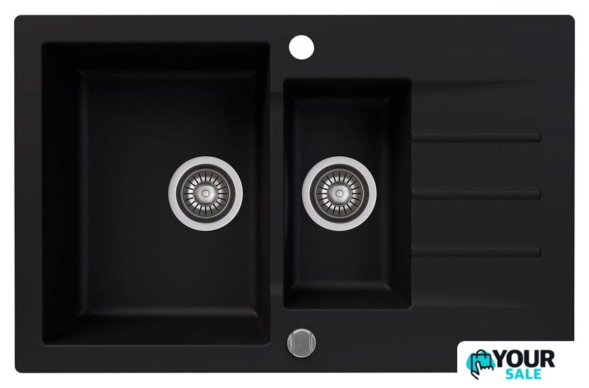 Кухонная мойка Kernau KGS A 6079 1.5B1D Deep Black - Изображение №1 — Интернет-магазин Your Sale
