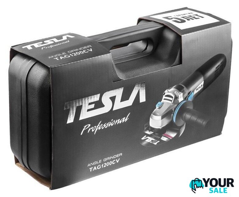 Угловая шлифмашина Tesla TAG1200CV - Изображение №10 — Интернет-магазин Your Sale