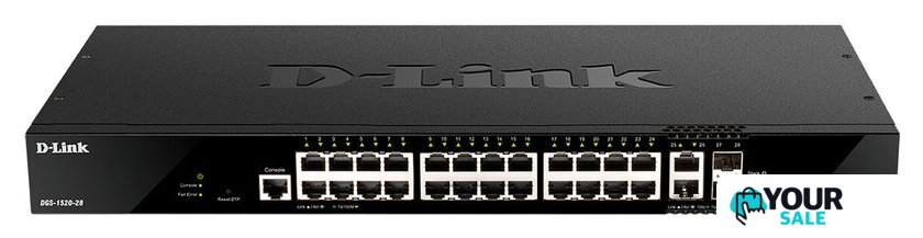 Управляемый коммутатор 3-го уровня D-Link DGS-1520-28/A1A - Изображение №1 — Интернет-магазин Your Sale