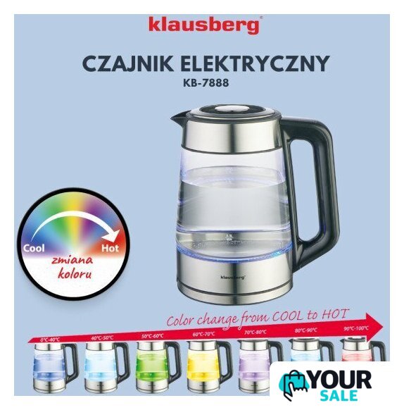 Электрический чайник Klausberg KB-7888 - Изображение №5 — Интернет-магазин Your Sale