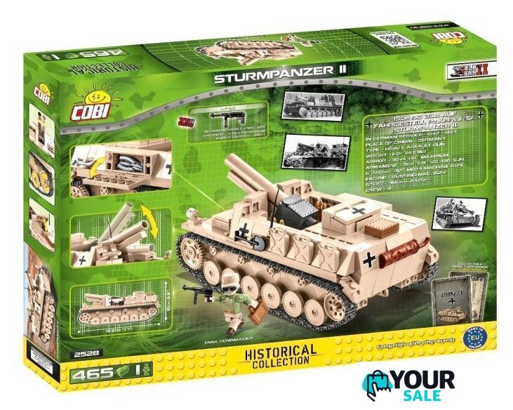 Конструктор Cobi World War II 2528 Sturmpanzer II - Изображение №2 — Интернет-магазин Your Sale